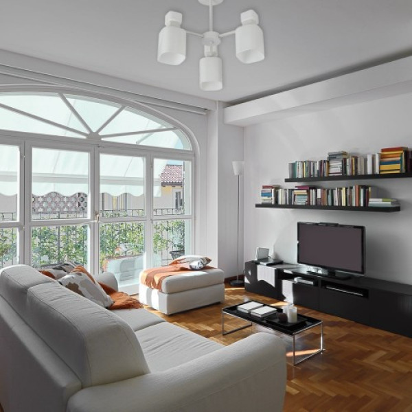 Люстра стельова BL1130 E14*3 460*360 біла BL1130