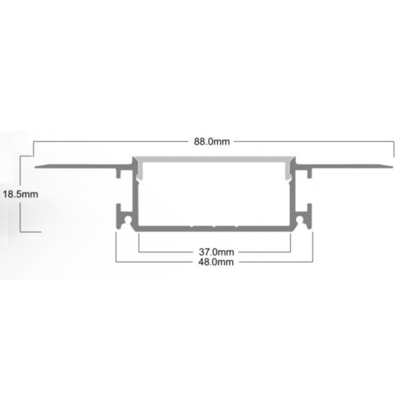 Led розсіювач матовий LP-SPL083 3м SVL