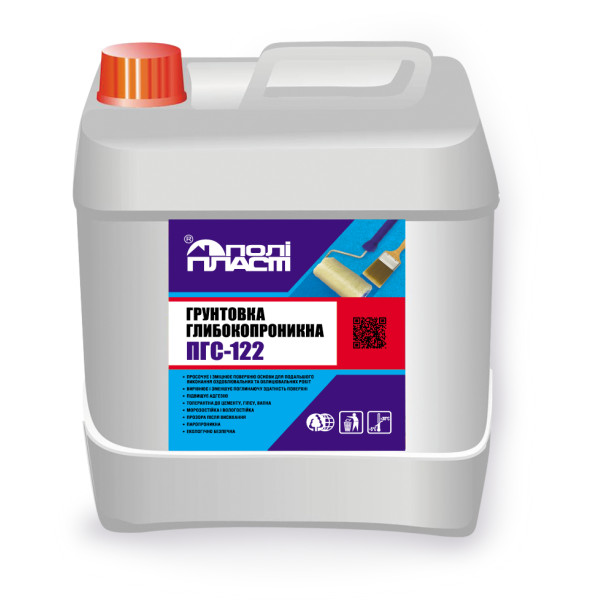 Грунт глибокопроникний ПГС-122 (10л) POLIPLAST ПГС-122/10