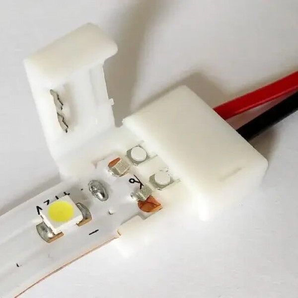 Конектор для Led стрічки 8мм (зажим-провод) Biom SC-04-SW-8-2