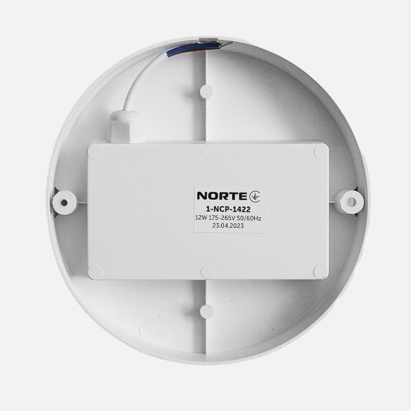 Світильник круг накладний 12W 6500K IP65 з датч. 1-NCP-1422