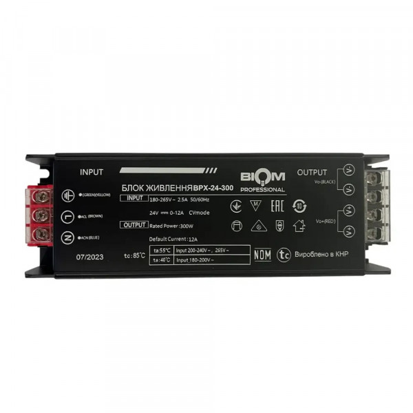 Трансформатор для свет.ленты 300W 24V Prof Biom BPX-24-300 12A