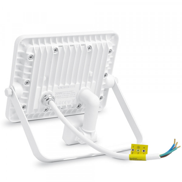 Прожектор 30W 5000K з датчиком руху та освіт Videx VL-F2e-305W-S