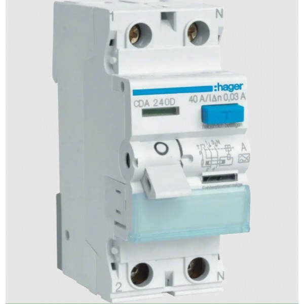 УЗО Hager 2Р 0,03А 40А CDA240D