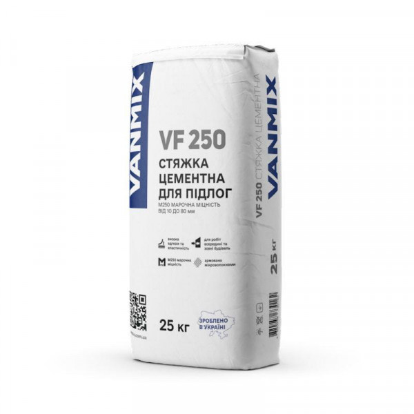 Стяжка цементна для підлогиМ250 10-80мм VF250,25кг