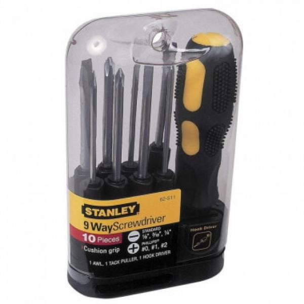 Викрутка з набором біт Stanley  (9 предмет)