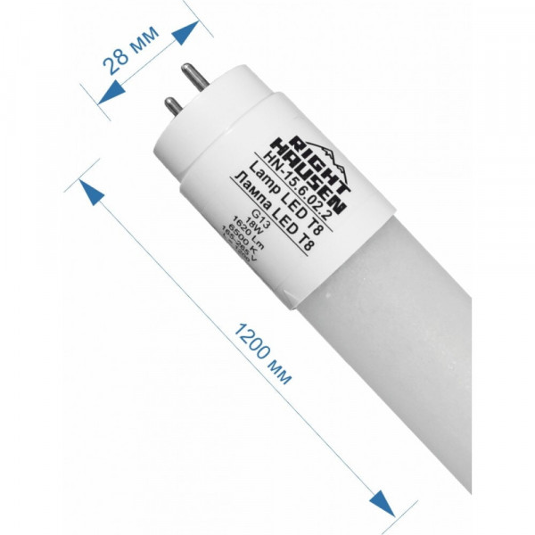 Лампа T8 1200мм 18W 6500K RH HN-156022 LED