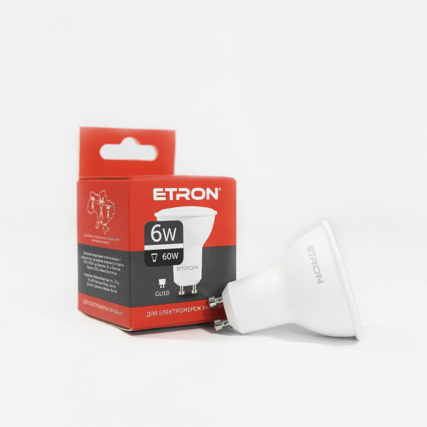 Лампа MR16 GU10 6W 4200K ETRON 1-ELP-068