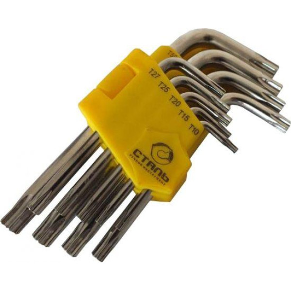 Набір ключів Г-подібних (9 шт) TORX Сталь 48104
