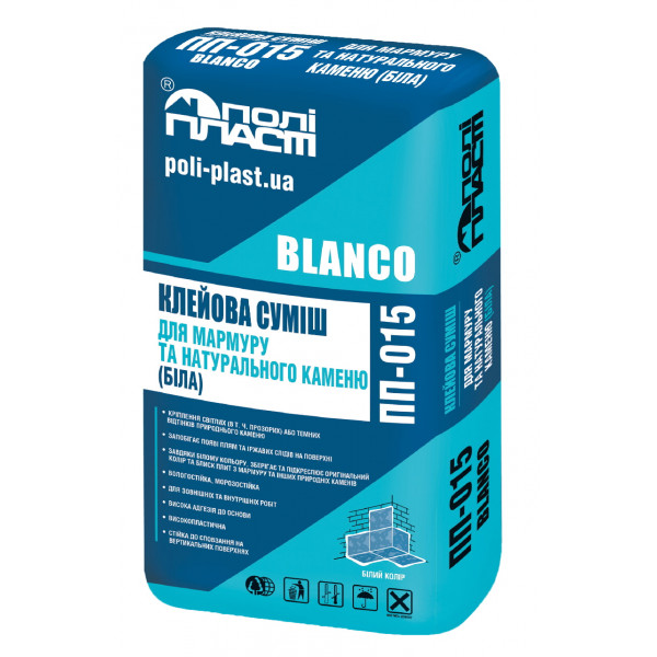 Клей для мармуру ПП-015 BLANCO Поліпласт (25кг) ПП-015 білий