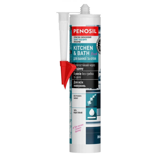 Герметик силікон. унів. нейтр PENOSIL 280 мл білий Kitchen