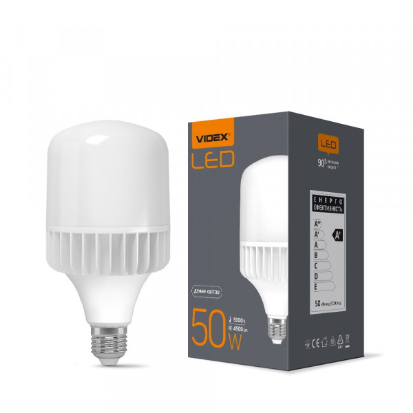 Лампа A118 50W E27 5000K Videx VL-A118-50275