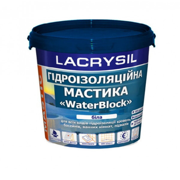 Мастика гідроізоляційна, 6кг LAKRYSIL