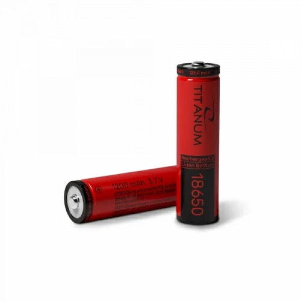 Акумулятор 18650 1200mAh 3.7V 18x65.2мм Titanum оригінал