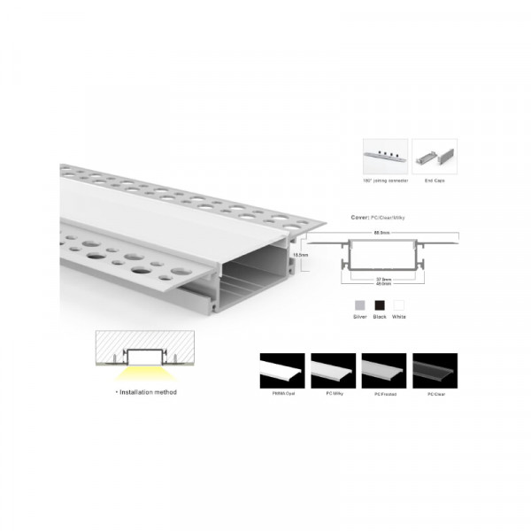 Led розсіювач матовий LP-SPL083 3м SVL